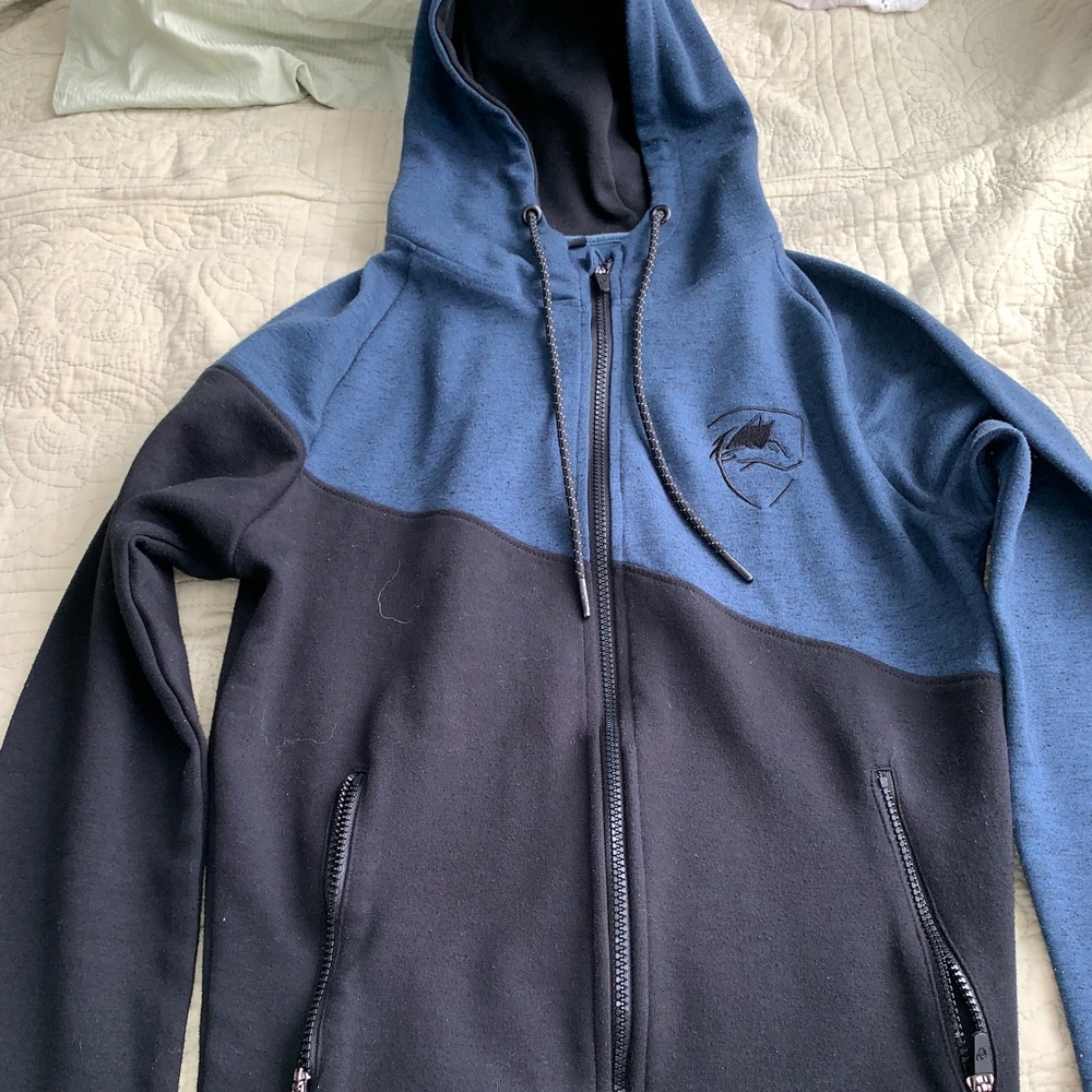 Blue Alphalete Zip up hoodie